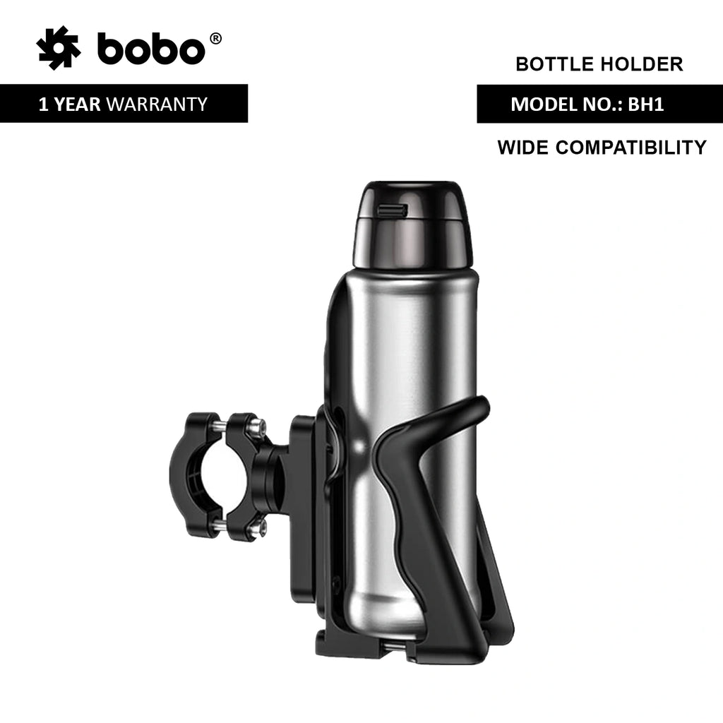 BOBO BH1 Universal Motorcycle Bottle Holder, Black