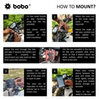 BOBO BM1 PRO Phone Holder with USB 3.0 Charger & SAE Connector