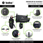 BOBO BM2 Aluminium Phone Holder with 2.5A USB charger