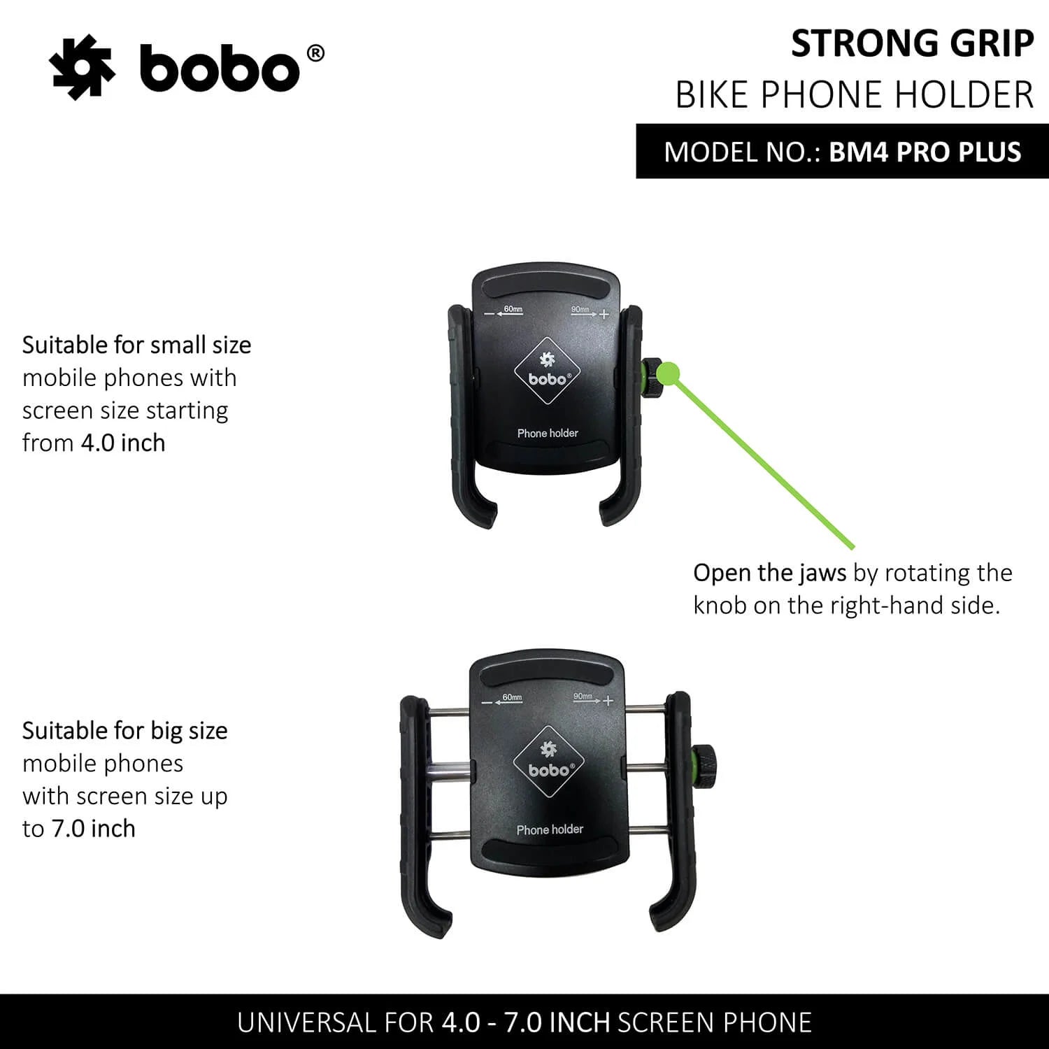 BOBO BM4 PRO PLUS Bike Phone Holder with PRO PLUS Vibration Damper