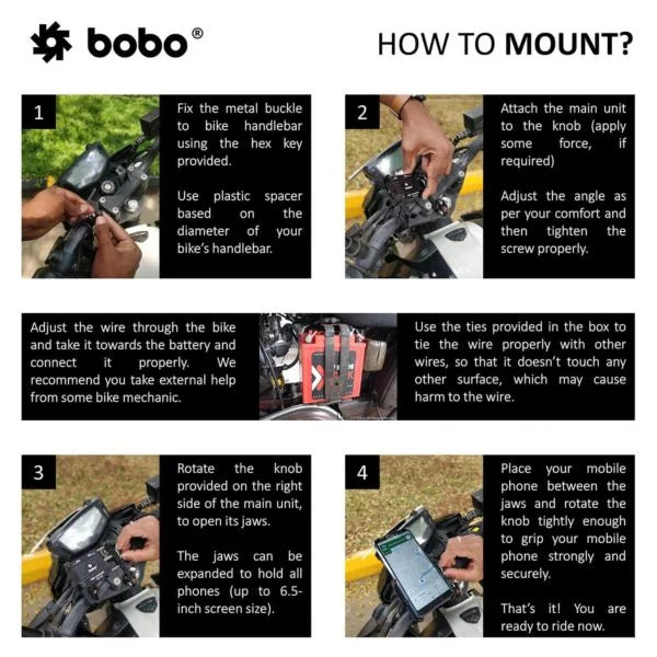 BOBO BM5 Aluminium Phone Holder With Fast USB 3.0 Charger