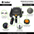 BOBO BM12 Bike Phone Holder with Fast 15W Wireless & USB-C Charger
