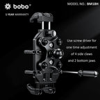 BOBO BM18H/M PRO Anti-Vibration Mount with 15W Wireless Charger & USB-C Charging