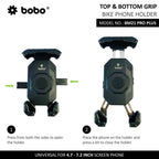 BOBO BM21 PRO PLUS Top & Bottom Grip Phone Holder with PRO PLUS vibration damper