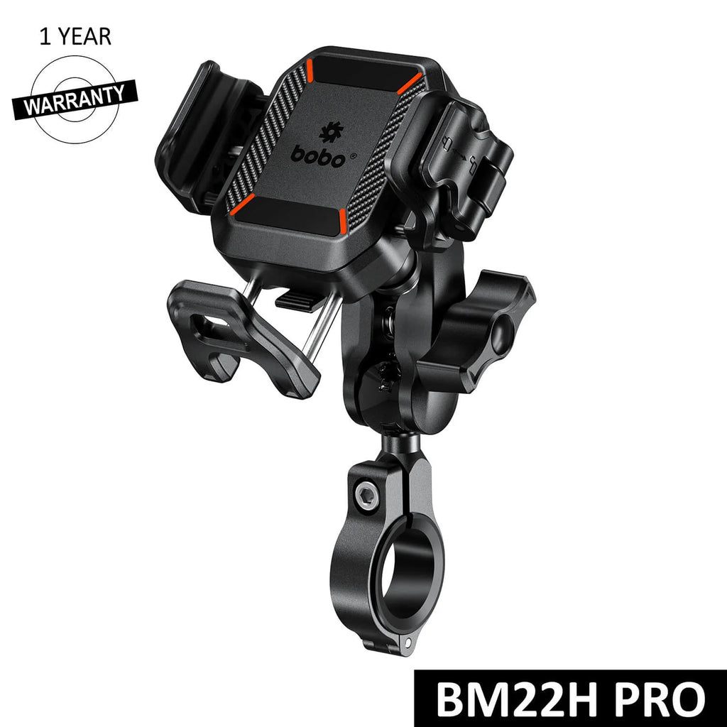 BOBO BM22H/M PRO Anti-Theft Phone Holder with Anti-Vibration and Quick Release