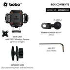 BOBO BM22H/M PRO Anti-Theft Phone Holder with Anti-Vibration and Quick Release