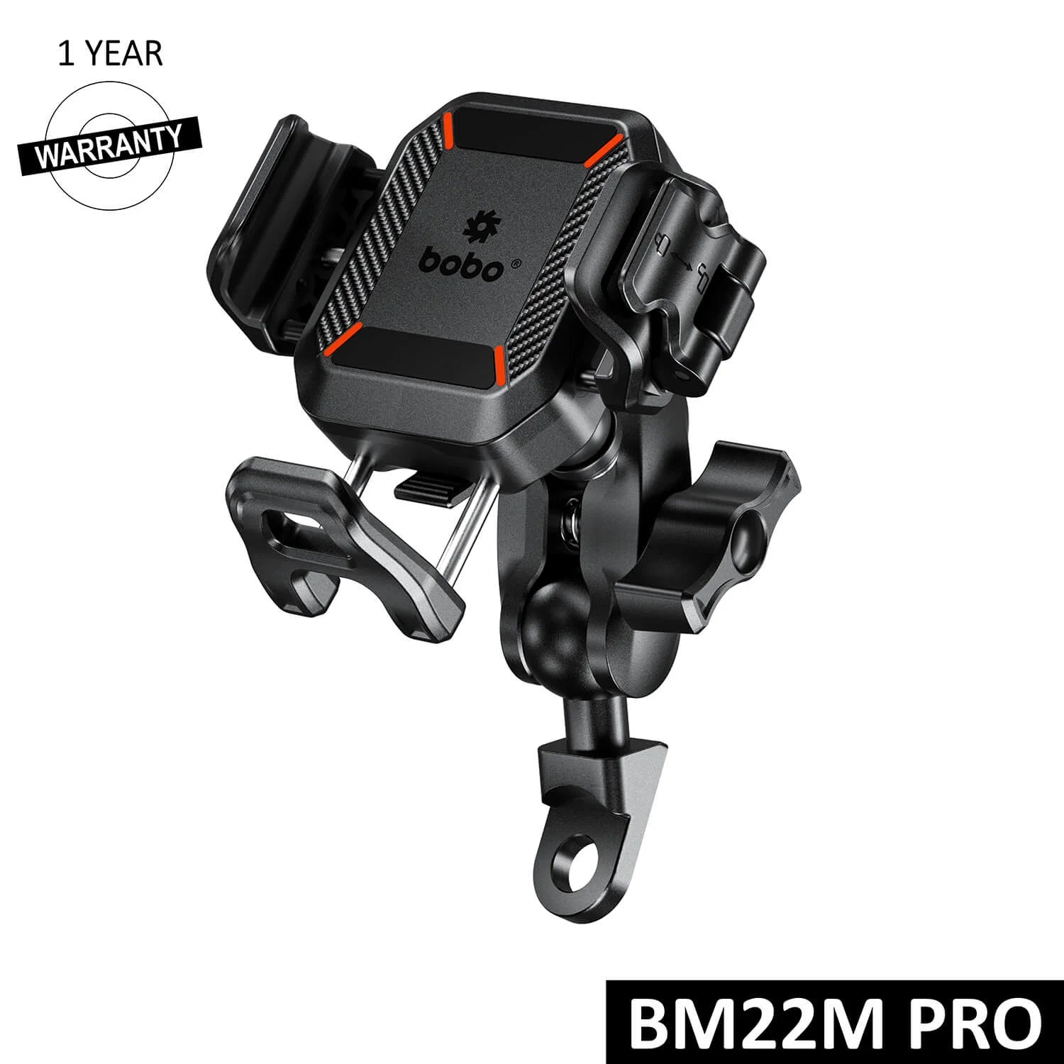 BOBO BM22H/M PRO Anti-Theft Phone Holder with Anti-Vibration and Quick Release