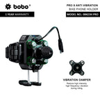 BOBO BM23H/M PRO Phone Holder with Wireless & 36W USB-C Charging and Anti Vibration