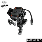 BOBO BM23H/M PRO Phone Holder with Wireless & 36W USB-C Charging and Anti Vibration