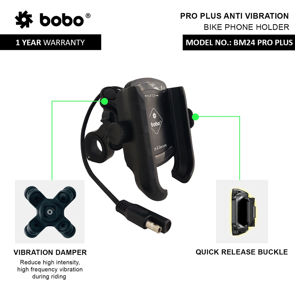 BOBO BM24 PRO PLUS Quick Release Phone Holder with 36W USB-C Charger