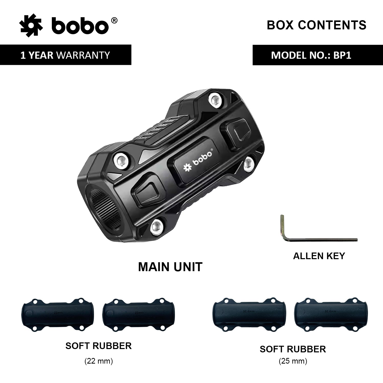 BOBO BP1 Bike Frame Protector with Rubber Pads