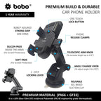BOBO Universal Windshield & Dashboard Phone Holder