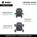 BOBO Universal Windshield & Dashboard Phone Holder