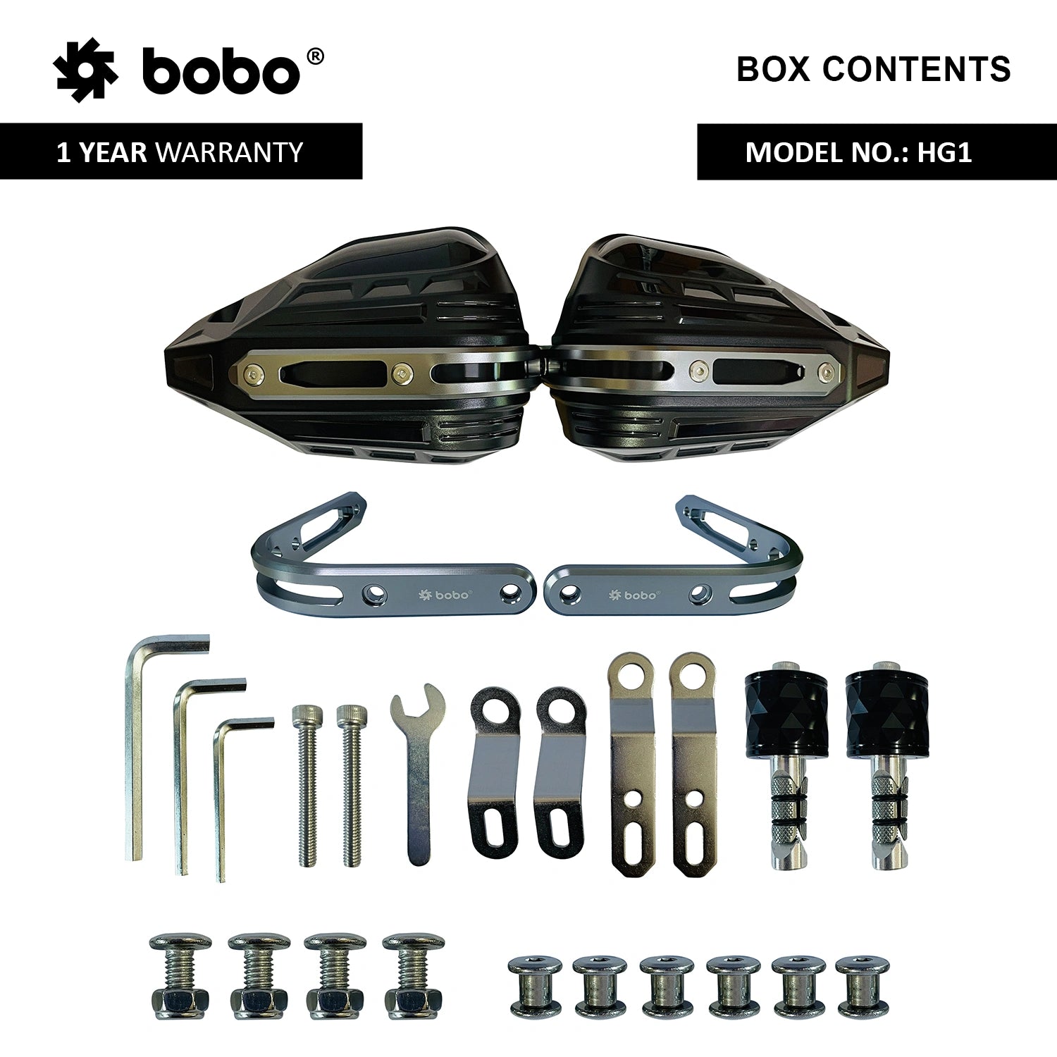 BOBO HG1 Universal Bike Motorcycle Hand Guard, Wind Deflector