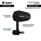 BOBO RM2-D Anti-Glare, Anti-Fog Bike Bar End Mirror