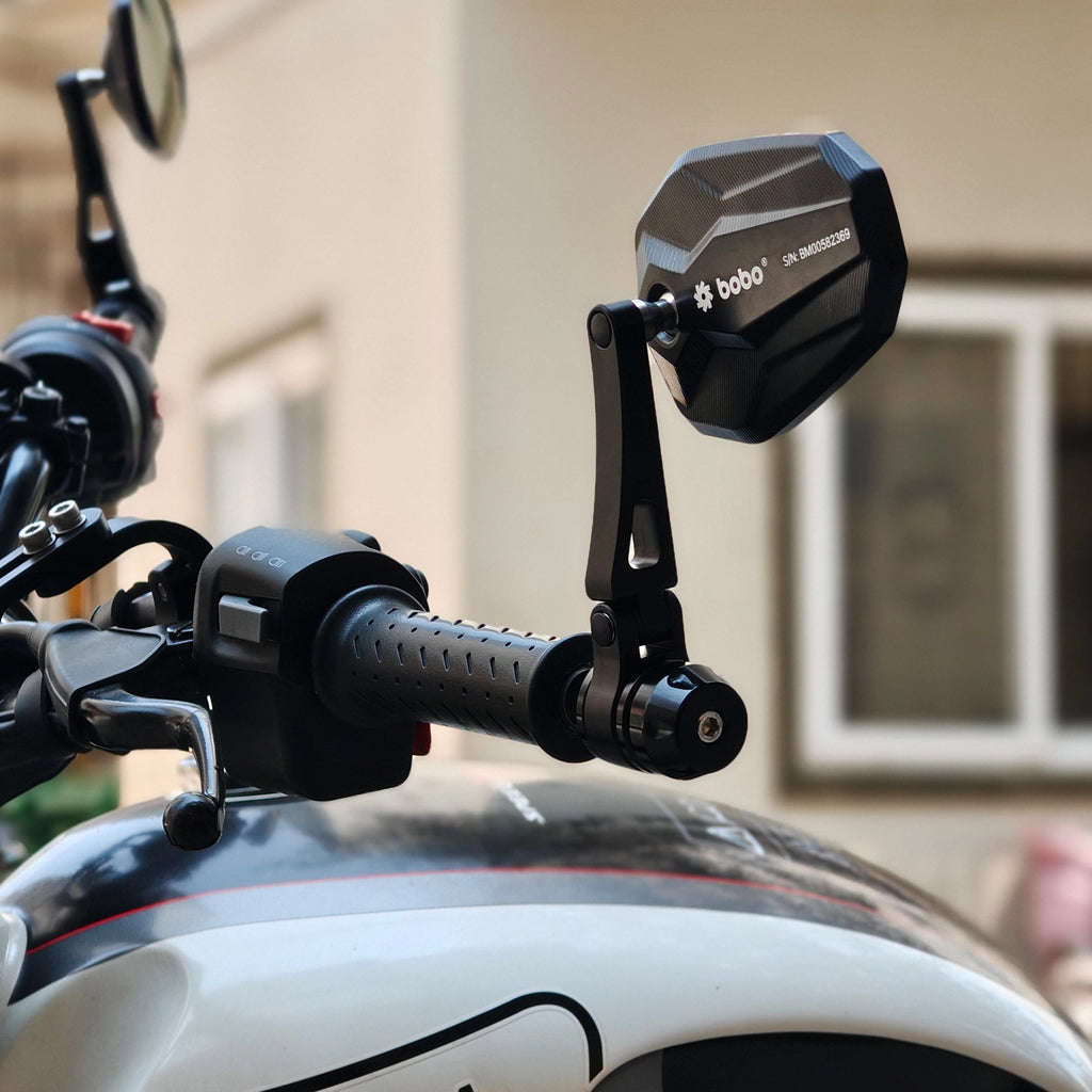BOBO RM2-D Anti-Glare, Anti-Fog Bike Bar End Mirror
