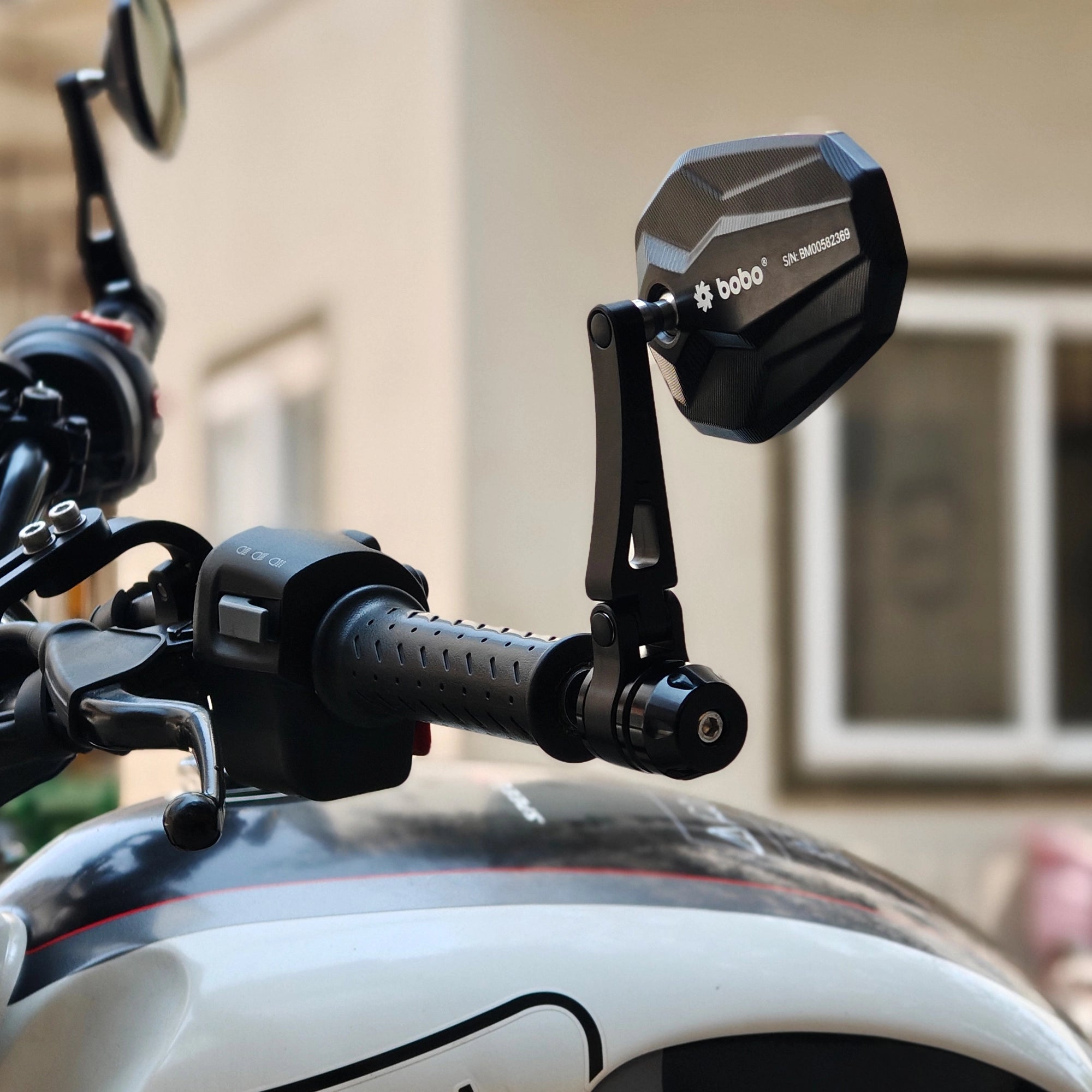 BOBO RM2-D Anti-Glare, Anti-Fog Bike Bar End Mirror