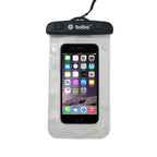 BOBO waterproof mobile pouch with a secure lock seal and touch-friendly transparent cover.
BOBO waterproof mobile pouch transparent