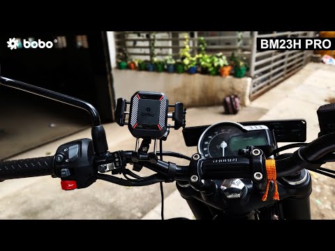 BOBO BM23H/M PRO Phone Holder with Wireless & 36W USB-C Charging and Anti Vibration