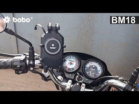 BOBO BM18H/M PRO Anti-Vibration Mount with 15W Wireless Charger & USB-C Charging